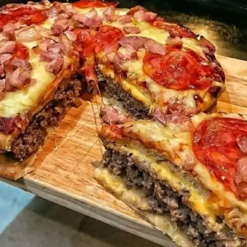 Grandma's Feast Pizza Burger Pie Recipe