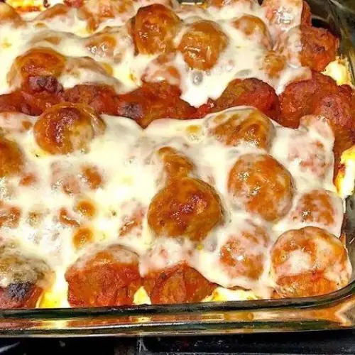 Dump and Bake Meatball Casserole Recipe