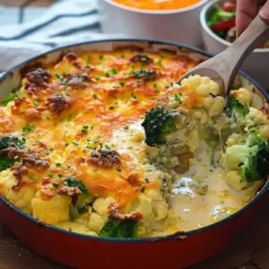 Wholesome Broccoli and Cauliflower Bake-receipster.com