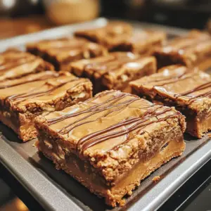 Peanut Butter Lunch Lady Cookie Bars -receipster.com