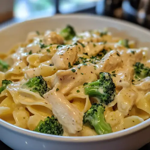 Creamy Chicken and Broccoli Pasta-receipster.com