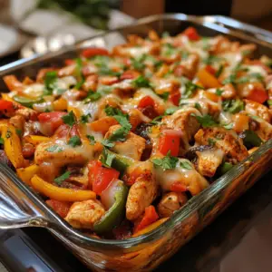 Fajita Chicken Casserole-receipster.com