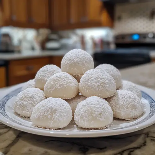 Sweetened Condensed Milk Snowball Cookies-receipster.com