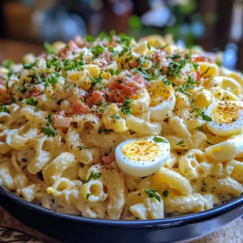Deviled Egg Pasta Salad -receipster.com