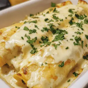 Chicken enchiladas with sour cream white sauce-receipster.com