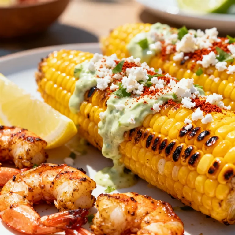 Irresistible Mexican Street Corn and Shrimp Recipe for Summer Grilling