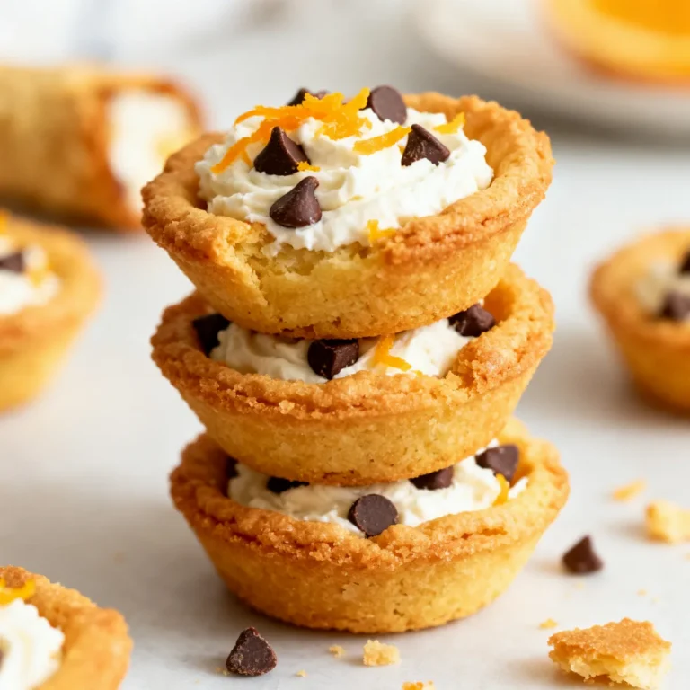 Delicious Cannoli Cookie Cups: Easy Recipe for a Sweet Treat
