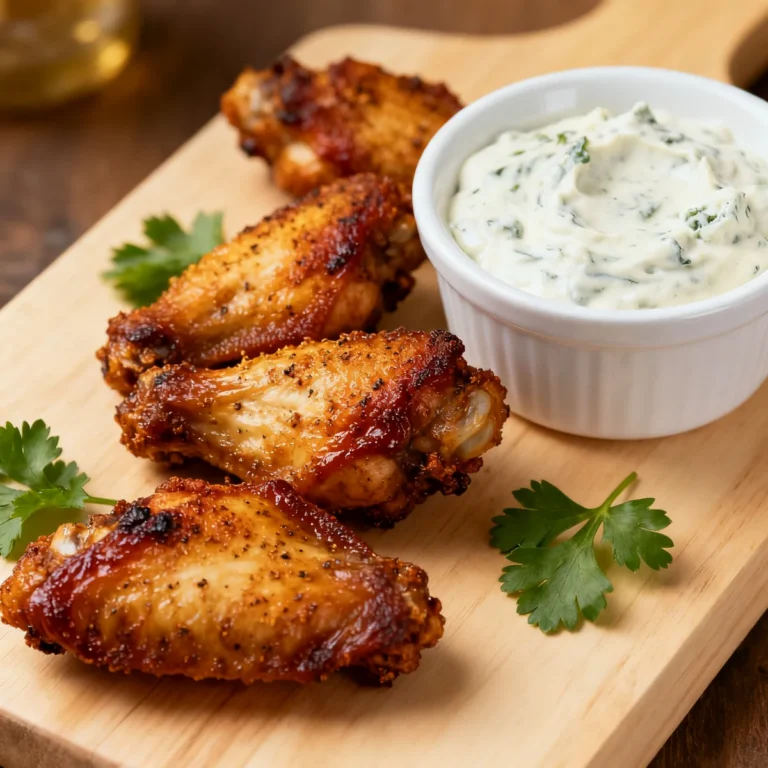 Irresistible Dry-Rubbed Chicken Wings with Creamy Gorgonzola Sauce Recipe