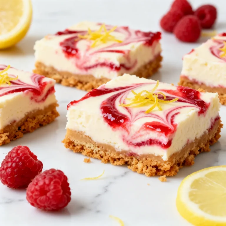 Irresistible Lemon Raspberry Cheesecake Crunch Bars: A Delicious Dessert Delight