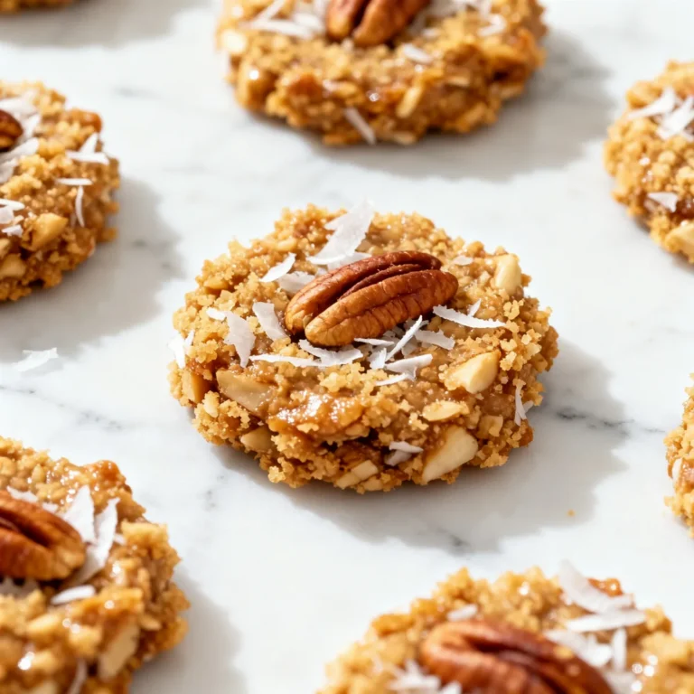 Irresistible No Bake Pecan Coconut Praline Cookies Recipe
