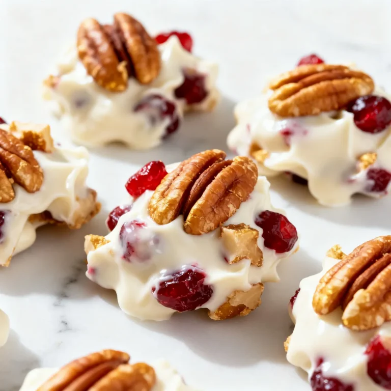 Delicious White Chocolate Cranberry Pecan Clusters for Festive Celebrations