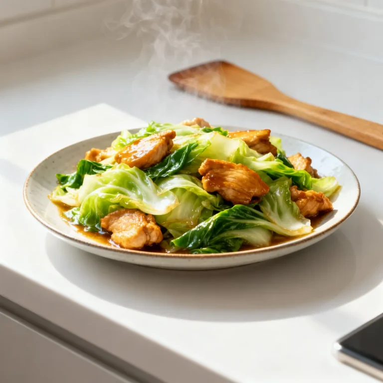 Quick and Easy Chinese Chicken Cabbage Stir-Fry Recipe