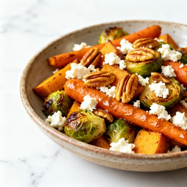Delicious Maple-Cinnamon Roasted Veggie Medley with Feta and Pecans