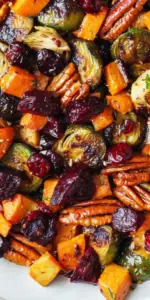 festive-roasted-vegetables-pecans-cranberries