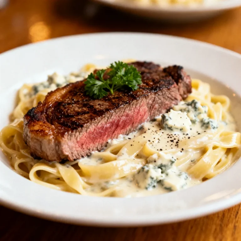 Make Restaurant-Style Steak Gorgonzola Alfredo at Home in Minutes