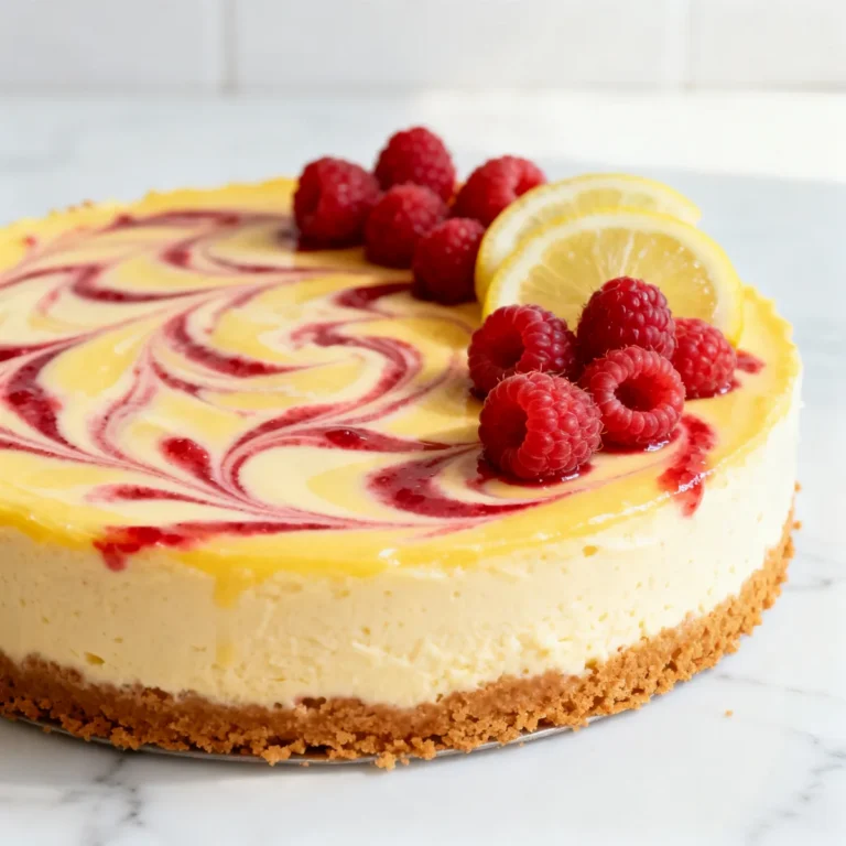 Delight in a No Bake Lemon Raspberry Cheesecake Recipe