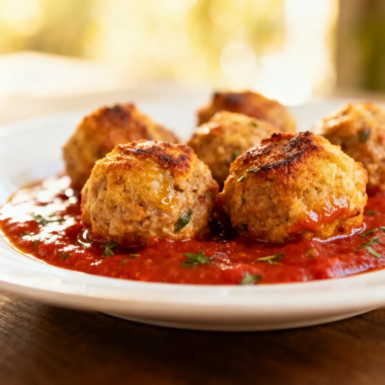 Easy Baked Meatballs – Family Favorite with Marinara Sauce