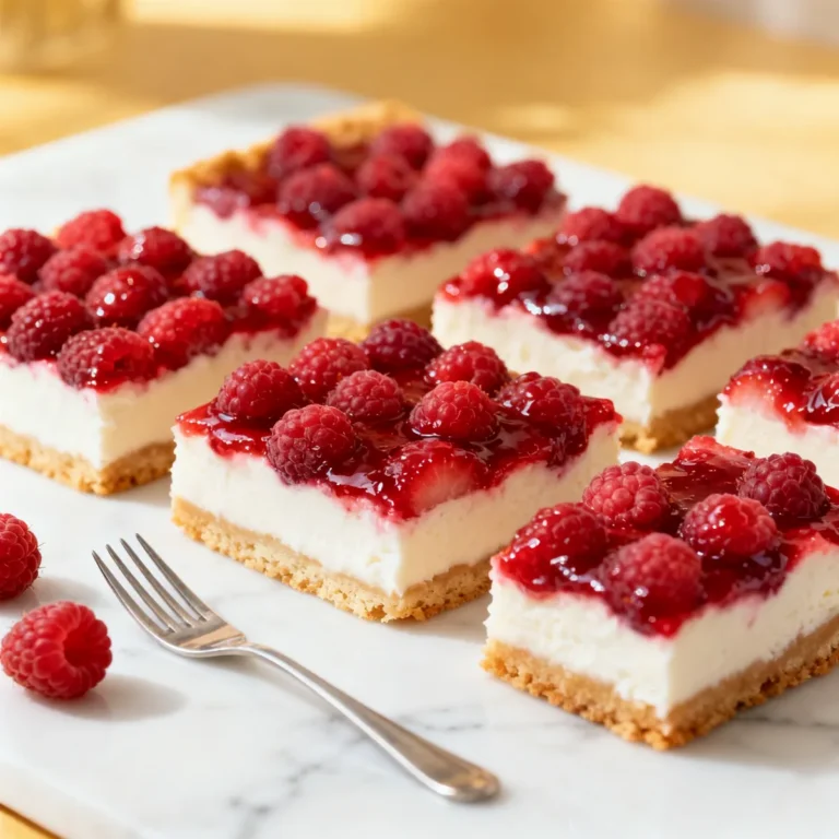 Irresistible Raspberry Cheesecake Bars: Easy Dessert Recipe Ideas for All Occasions