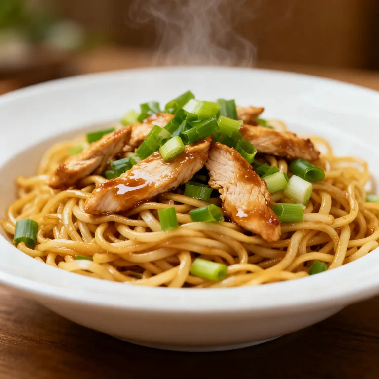 Quick Chicken Lo Mein Ready in 30 Minutes
