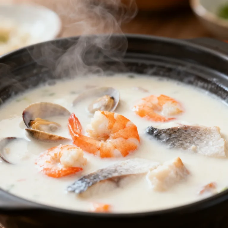 Creamy Seafood Chowder – Best Recipe for Seafood Lovers 🥣🦐
