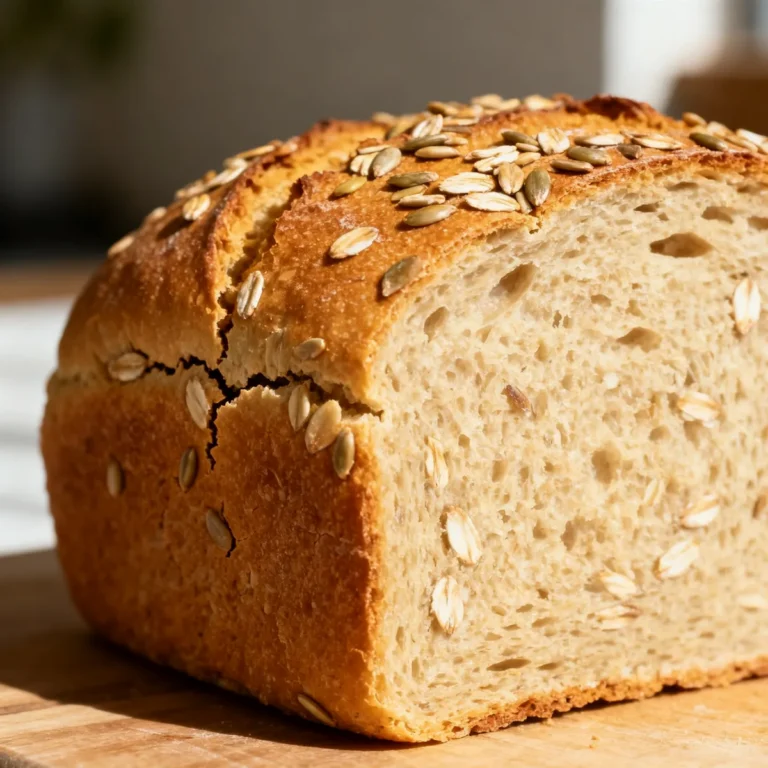 Easy Seeded Oat Bread – No Kneading, Ready in 30 Mins