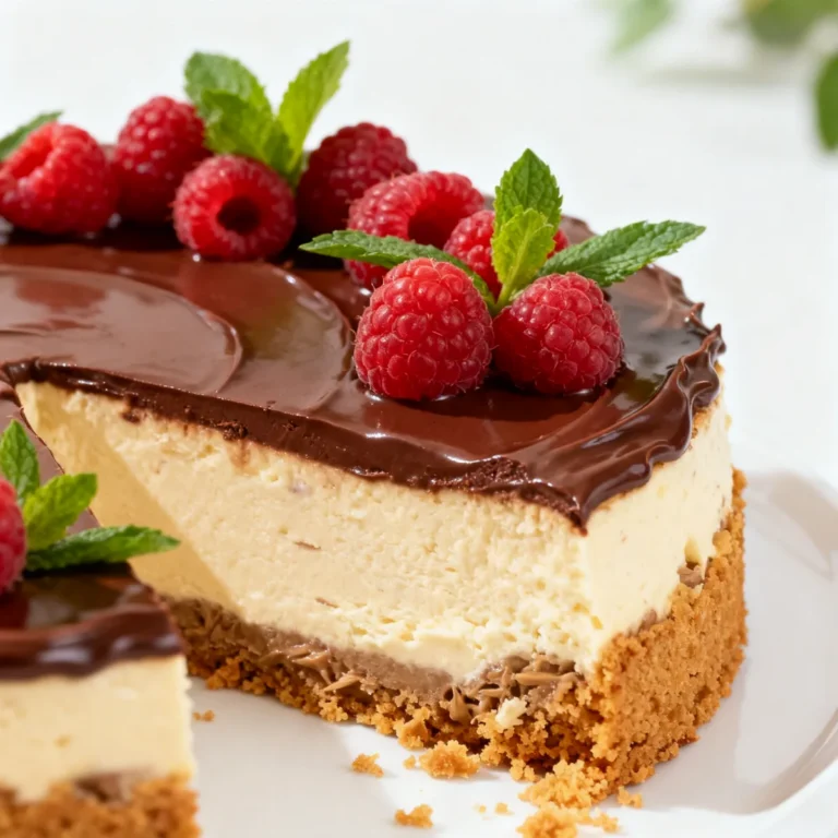 Easy No-Bake German Chocolate Cheesecake – Family Favorite Recipe