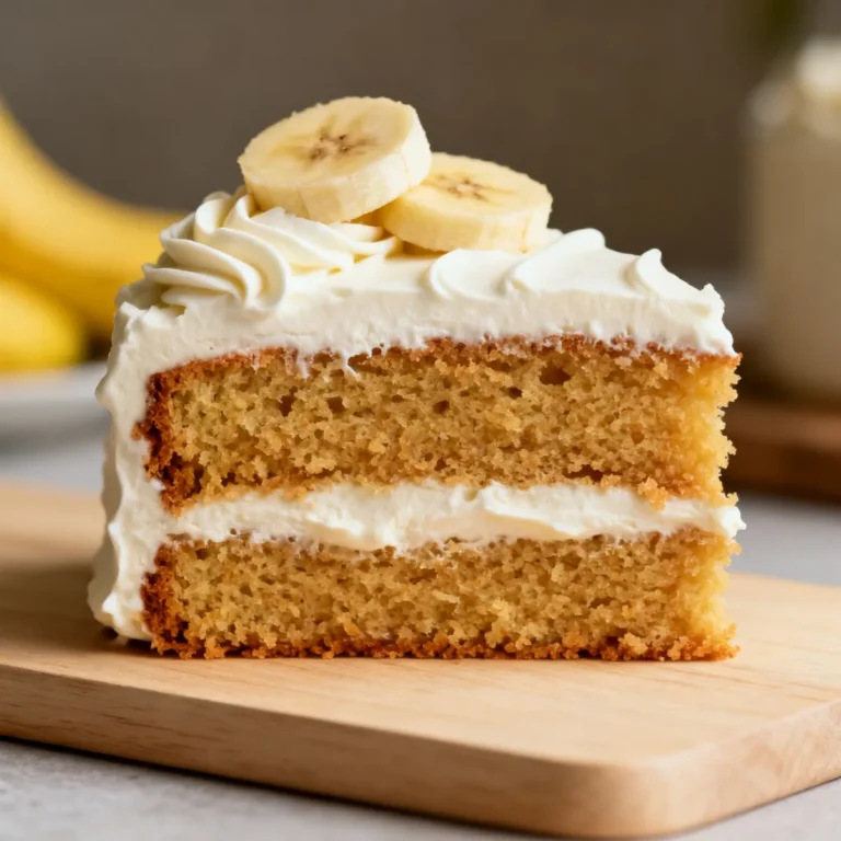 Heavenly Banana Cake with Cream Cheese Frosting – Easy Family Favorite