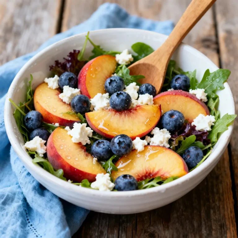 Deliciously Refreshing Blueberry Peach Feta Salad Recipe for Summer