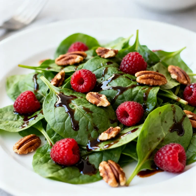 Refreshing Berry Spinach Salad with Pecans and Balsamic Dressing Recipe
