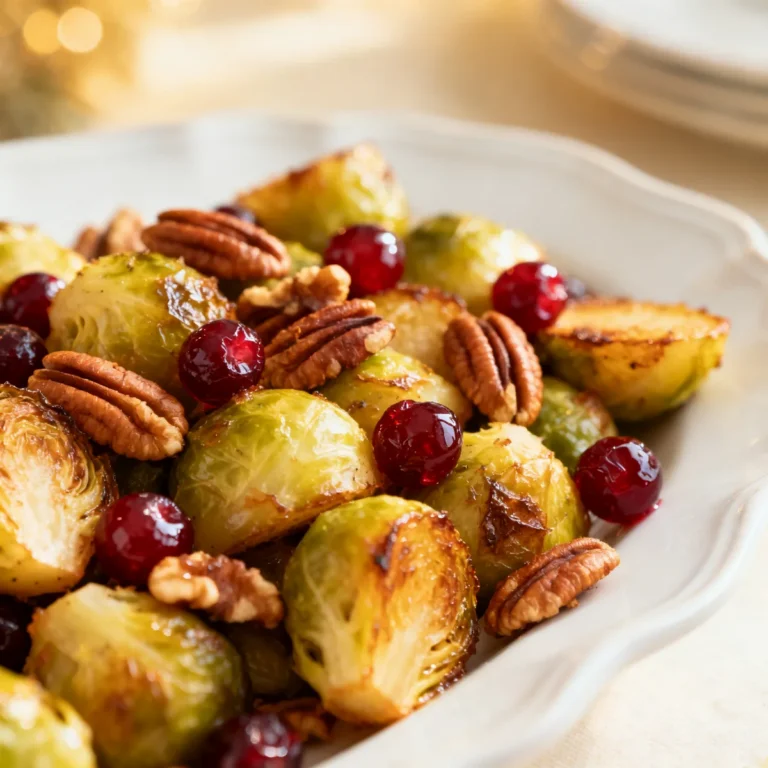 Festive Roasted Vegetables with Pecans and Cranberries for Holidays