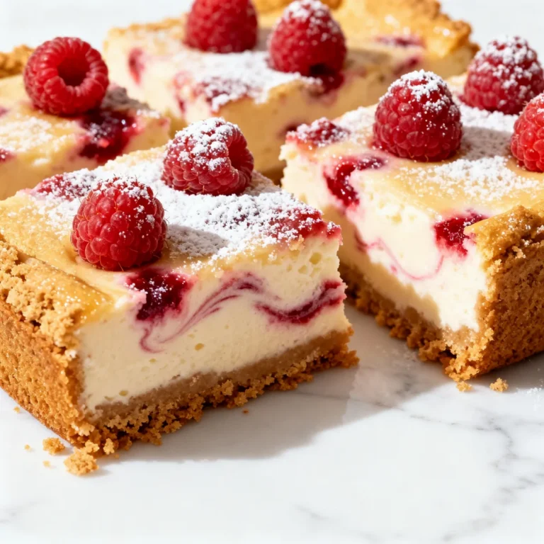 Easy Heavenly Raspberry Cheesecake Bars – Quick and Delicious