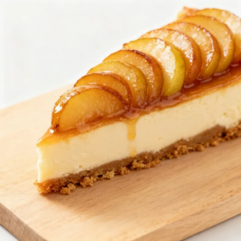 Ultimate Caramelized Pear Cheesecake Slice – Easy No-Bake Recipe