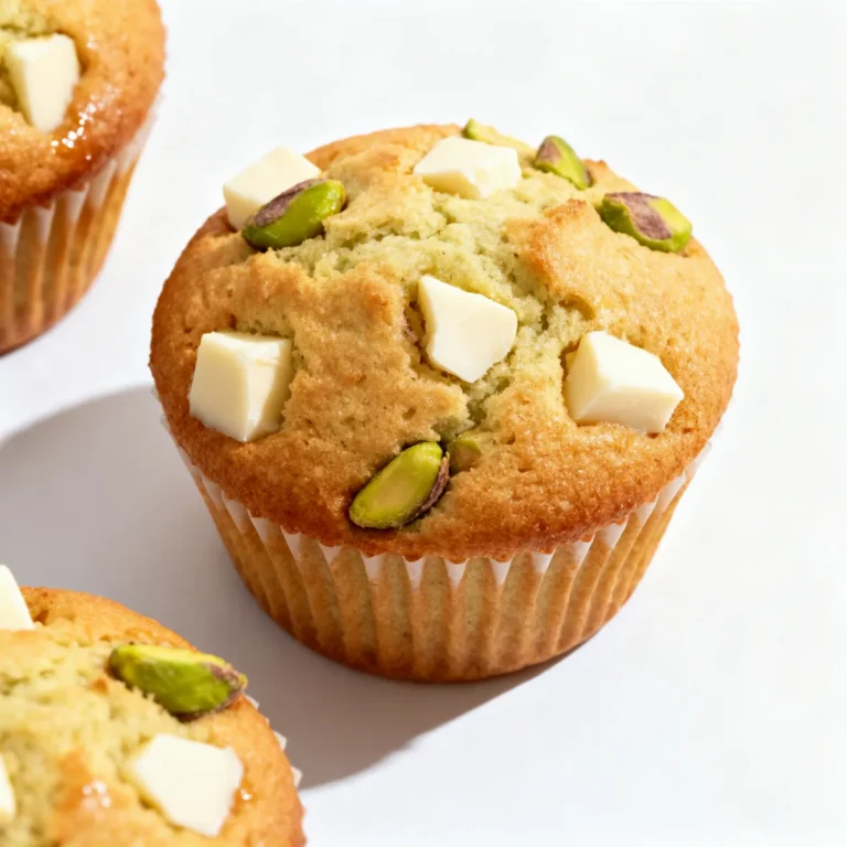 Ultimate White Chocolate Pistachio Muffins – Easy & Delicious