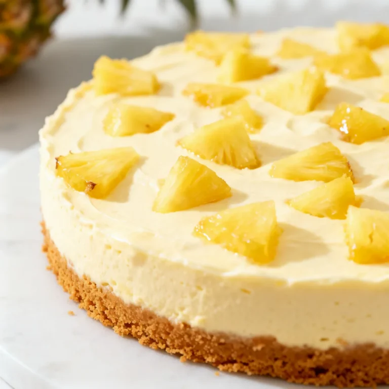 Ultimate Pineapple Cream Cheesecake – No-Bake Family Favorite