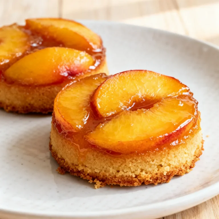 Irresistible Peach Upside-Down Mini Cakes – Easy & Family Favorite