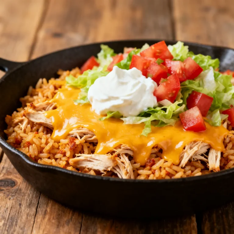 Easy Cheesy Chicken Taco Rice – Family Favorite Recipe