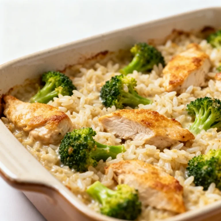 Quick Chicken Broccoli Rice Casserole – Family Favorite
