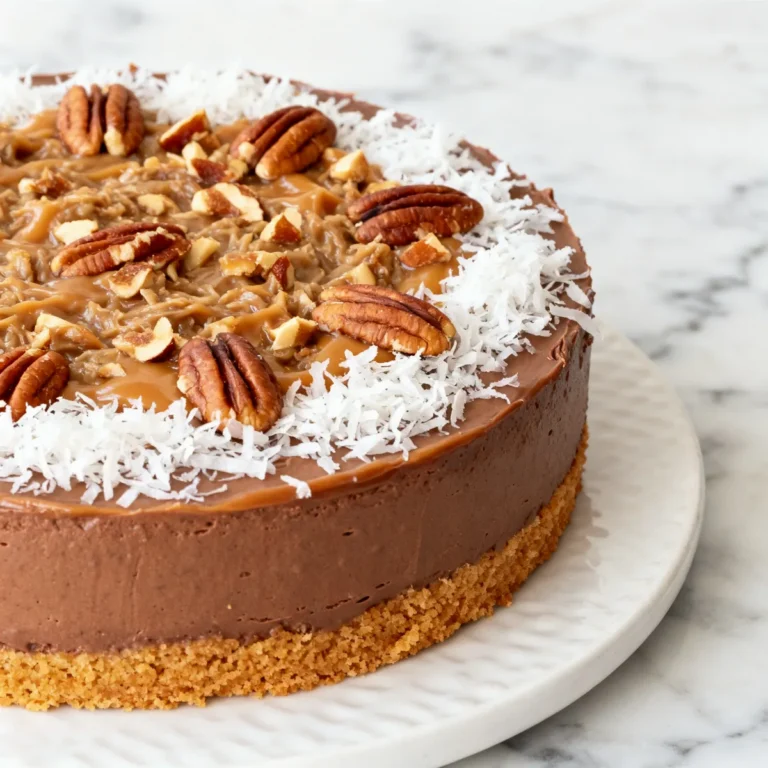 Ultimate No-Bake German Chocolate Cheesecake Recipe