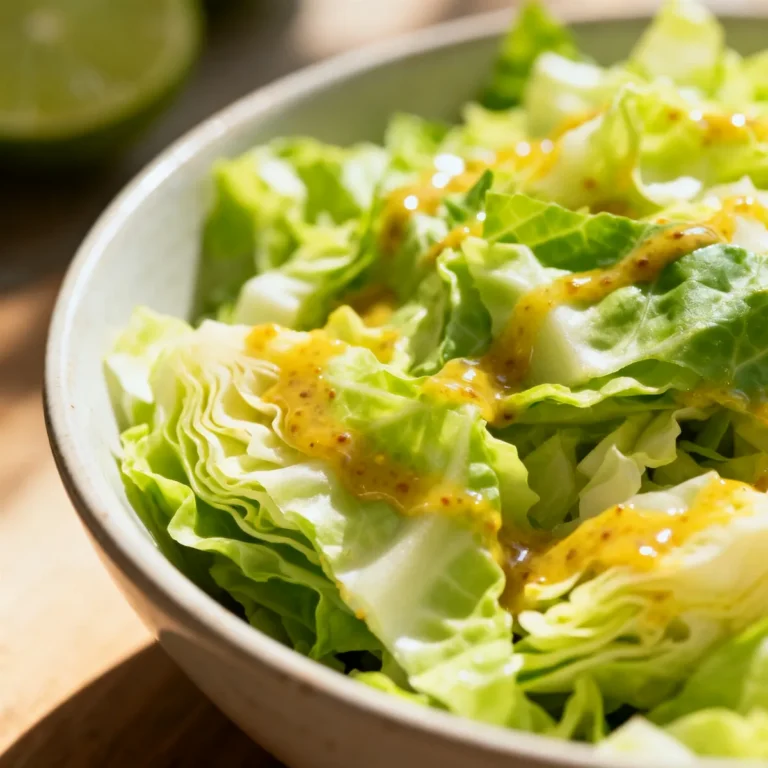 Easy Crunchy Cabbage Salad with Dijon-Lime Dressing