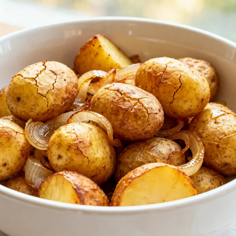 Easy Oven Fried Potatoes and Onions – Crispy & Flavorful
