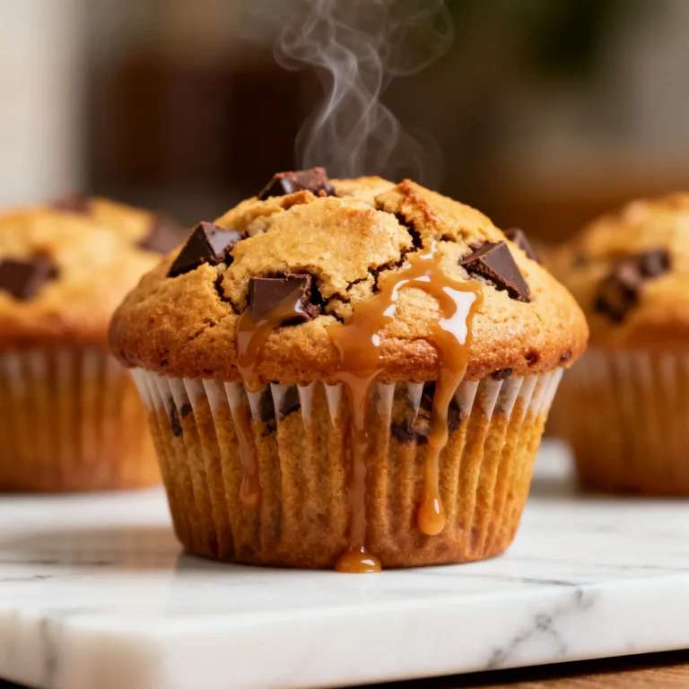 Easy Salted Caramel Chocolate Chunk Muffins Recipe