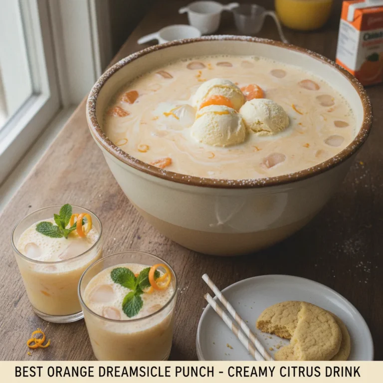 Best Orange Dreamsicle Punch – Creamy Citrus Drink