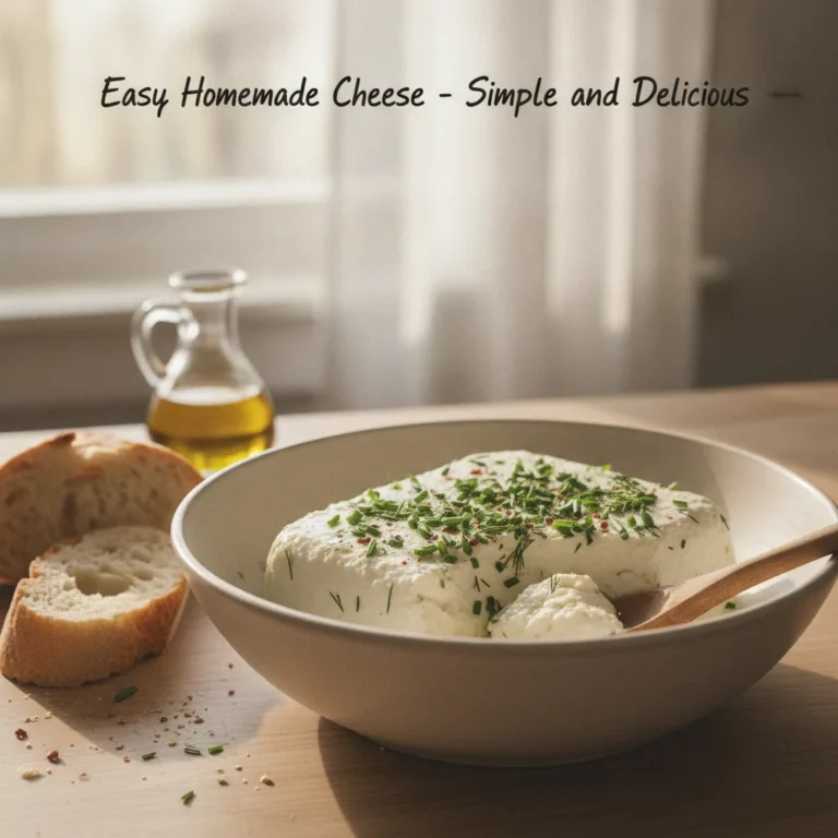 Easy Homemade Cheese – Simple and Delicious Recipe