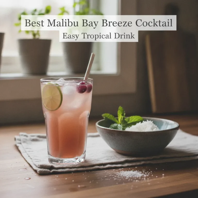 Best Malibu Bay Breeze Cocktail – Easy Tropical Drink