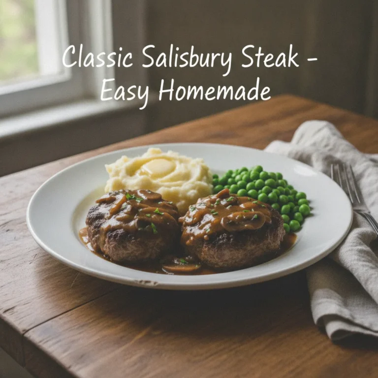 Classic Salisbury Steak – Easy Homemade Recipe