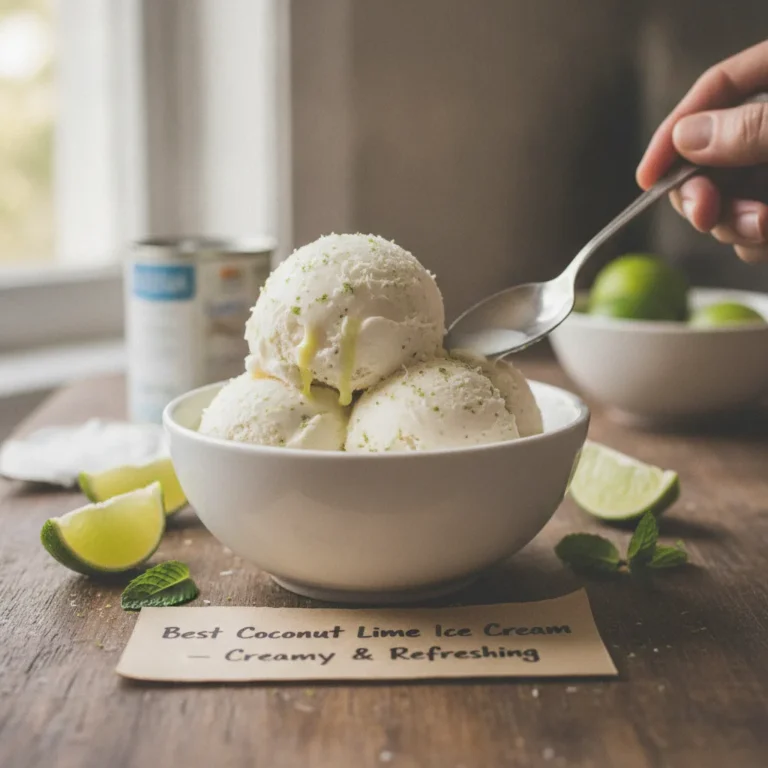 Best Coconut Lime Ice Cream – Creamy & Refreshing