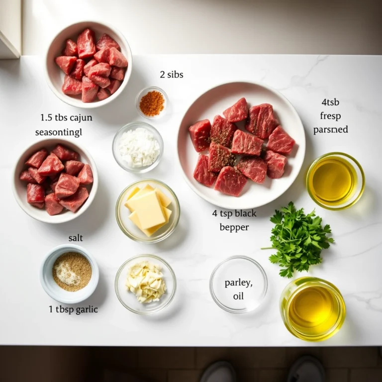 Cajun Garlic Butter Steak Bites