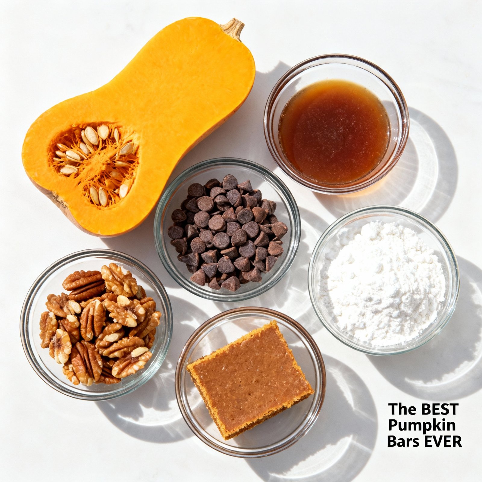 The BEST Pumpkin Bars EVER ingredients