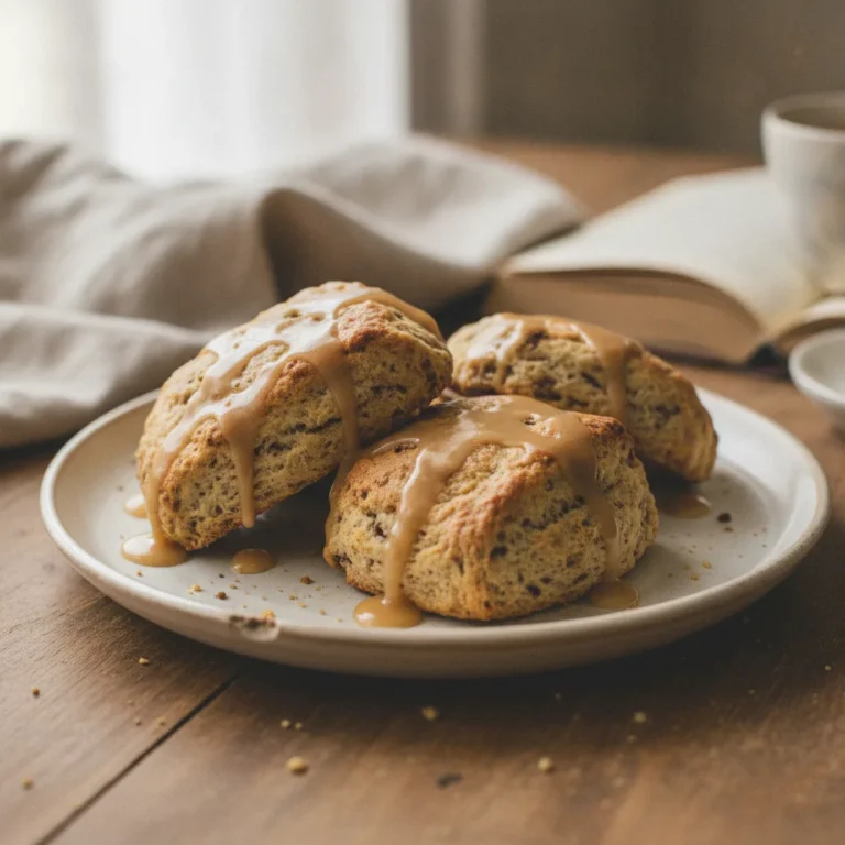 Homemade Chai Scones with Maple Glaze