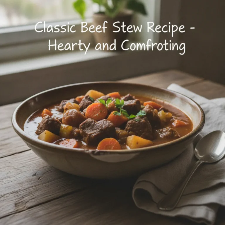 Classic Beef Stew Recipe – Hearty and Comforting